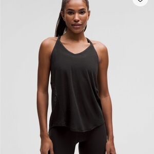 Lululemon Athletica Black Asymmetrical Relaxed Tank Top
